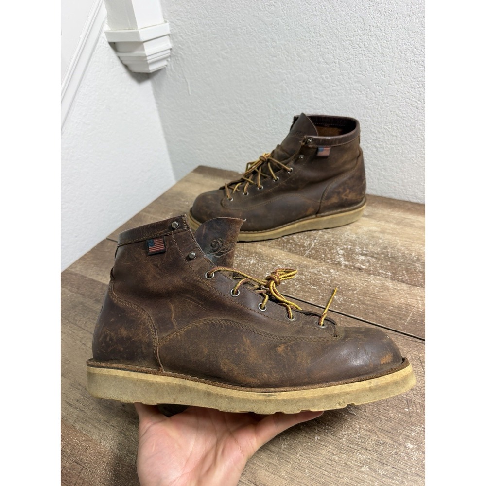 Men's Danner 6" Bull Run Moc Soft Toe Boots Size 12 Work